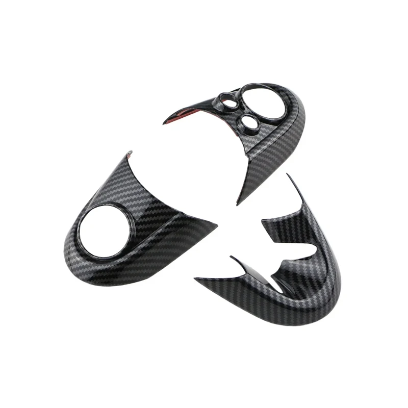 Для BMW MINI Cooper F54 F55 F56 F57 F60 ABS карбоновая текстура автомобильная панель рулевого колеса наклейки на рамку крышка отделка аксессуары