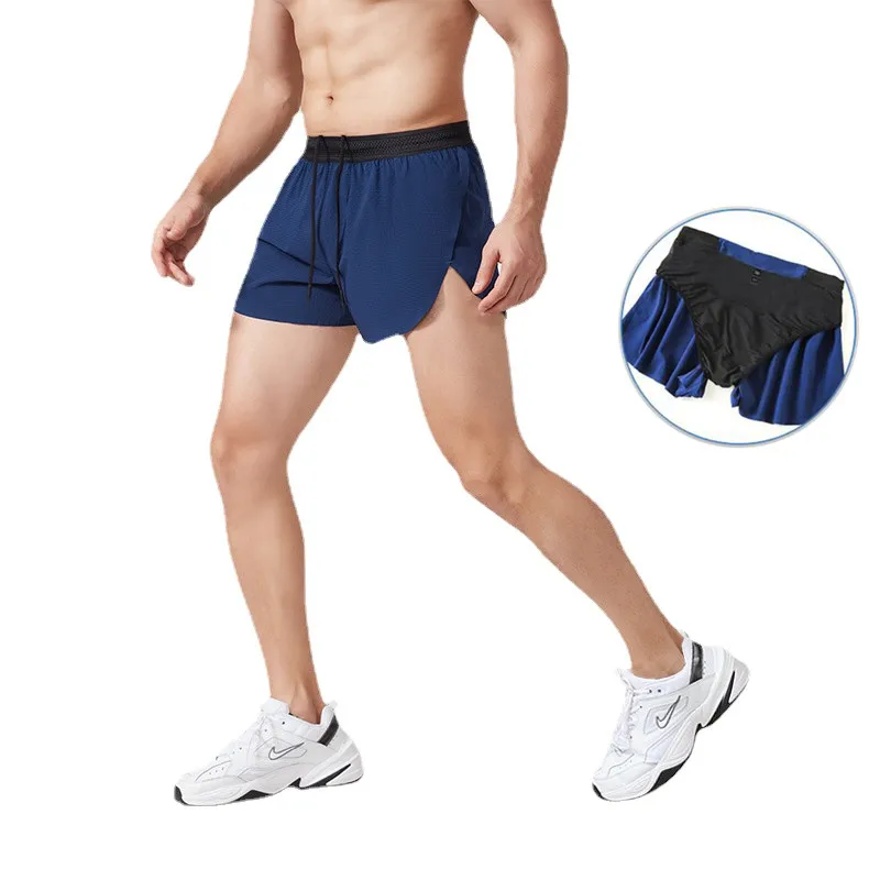 Фото Спортивные шорты мужские летние быстросохнущие 3-точечные штаны | Спорт и