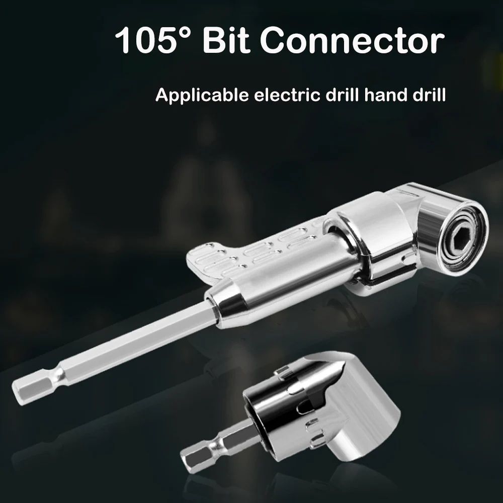 

105 Degree Angle Screwdriver Set Torque Wrench Drill Socket Adapter 1/4 inch Hex Bit Socket Electric Drill Accessories tools kit