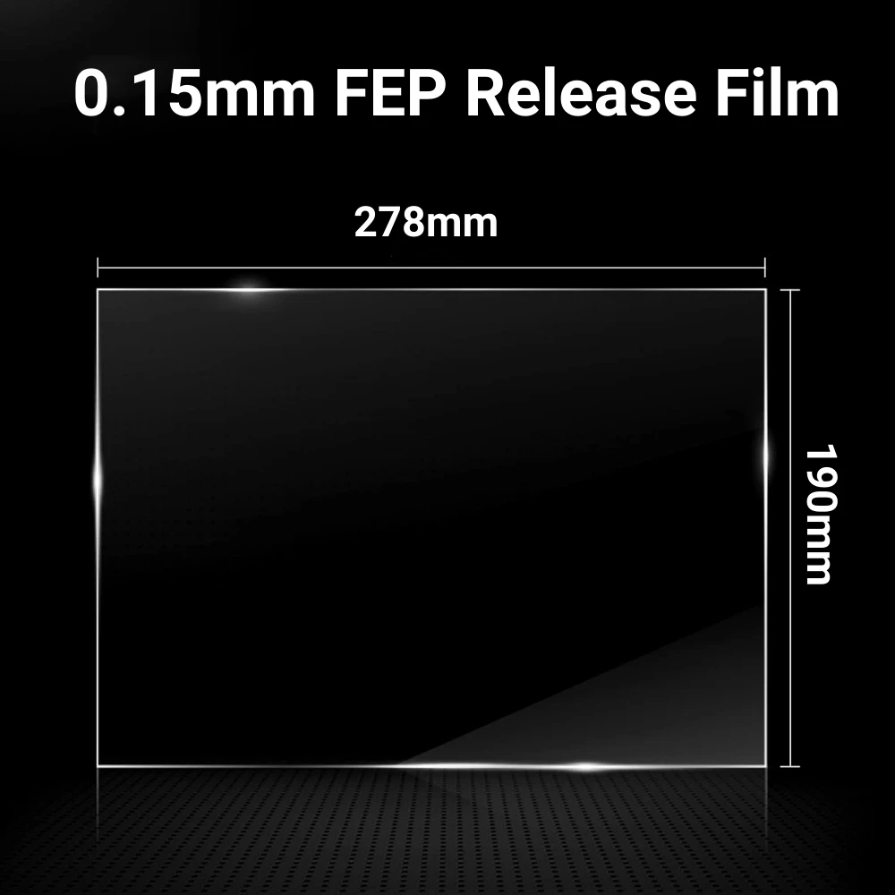 5 шт. Пленка FEP 10 1 дюймов 278×190×0 15 мм для 3D-принтеров с УФ-смолой ANYCUBIC Photon Mono M7 M5