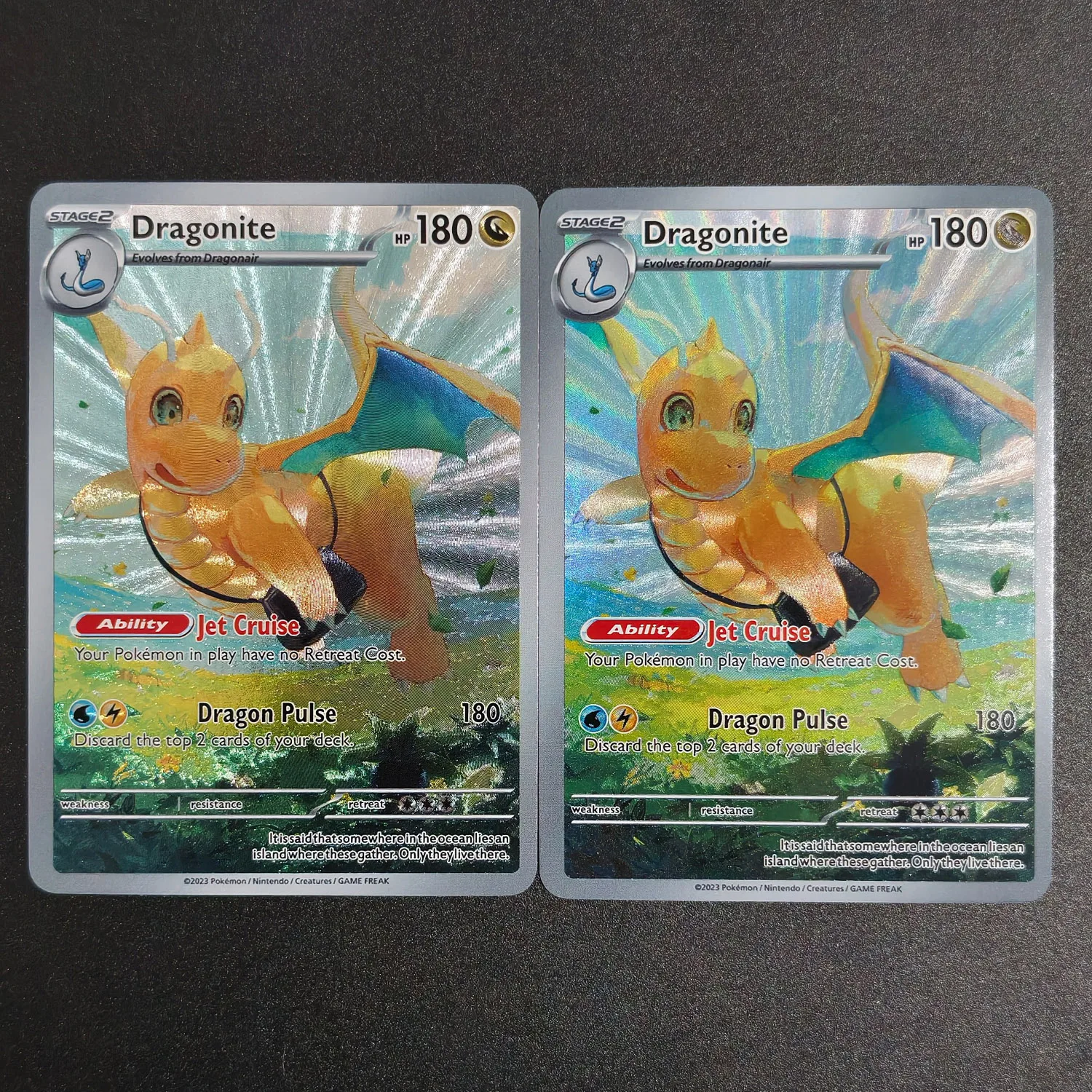 Фото Коллекционная карта-игрушка PTCG (английская/японская версия) с Генгаром V, Драгонайтом, Чаризардом, с эффектом грубого и цветного свечения, для игр и коллекций №3