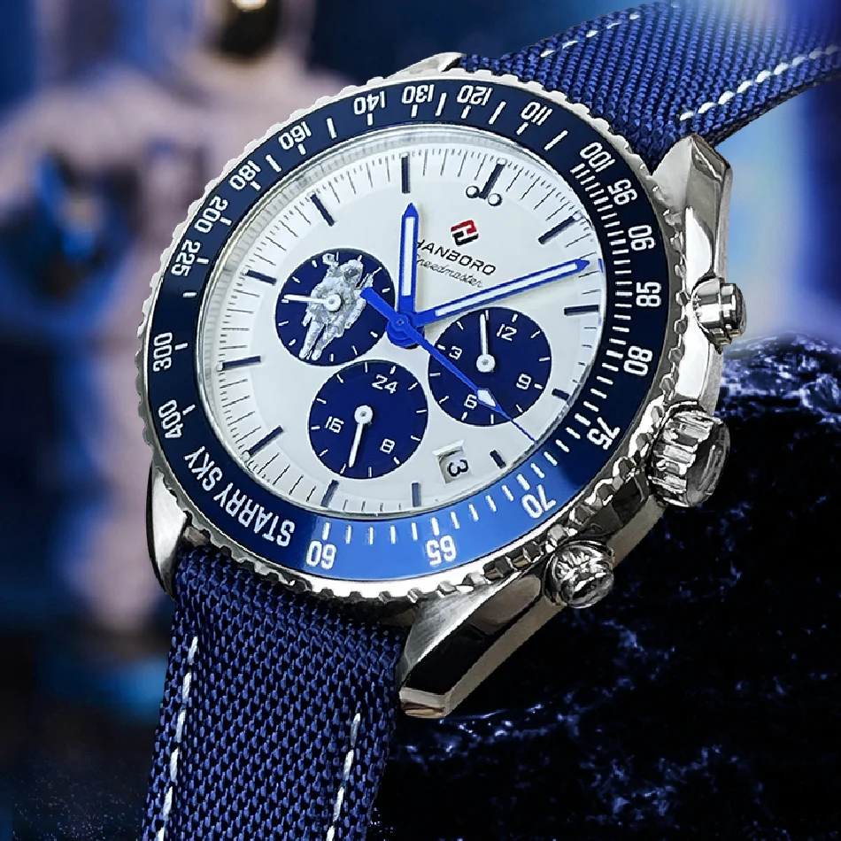 

HANBORO 2022new design многофункциональные автоматические механические мужские часы, брендовые Роскошные мужские часы, модные мужские часы