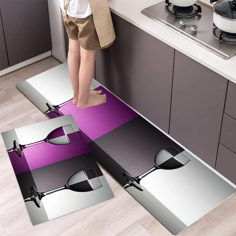 

Wine Cup Carpet Rugs Floor Non-Slip Tapices Kitchen Door Foot Mat Bedroom Living Room Decoration Home Decor