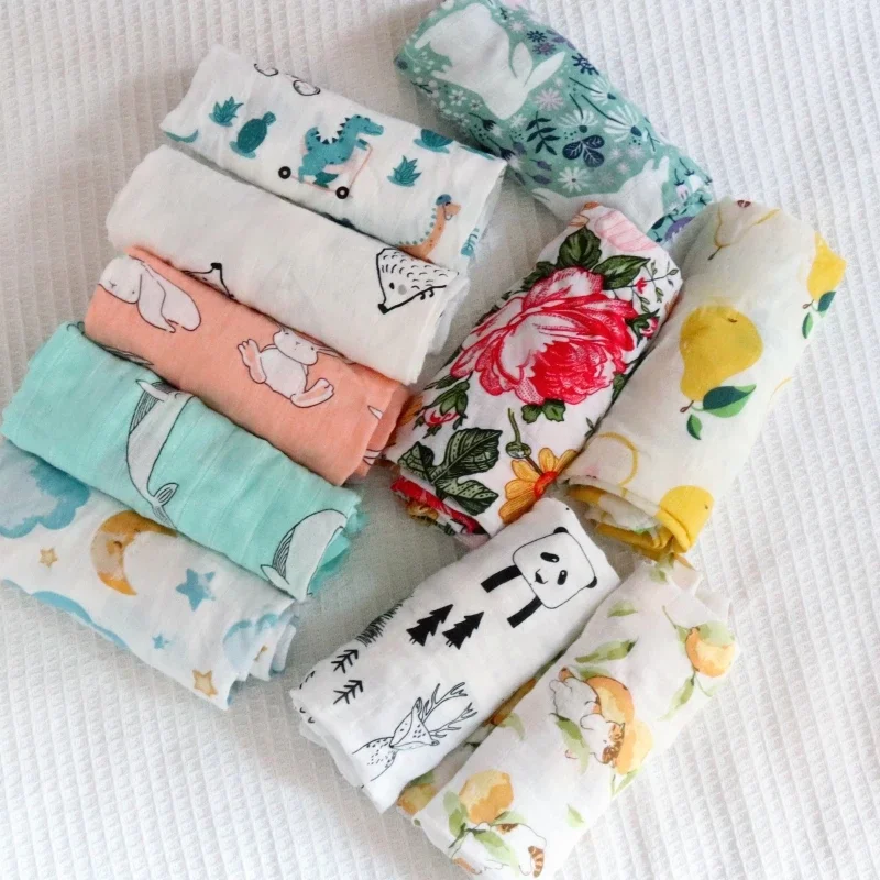 Хлопковое Муслиновое Пеленальное Одеяло 60x60 См Мягкое Для Сна Маленьких