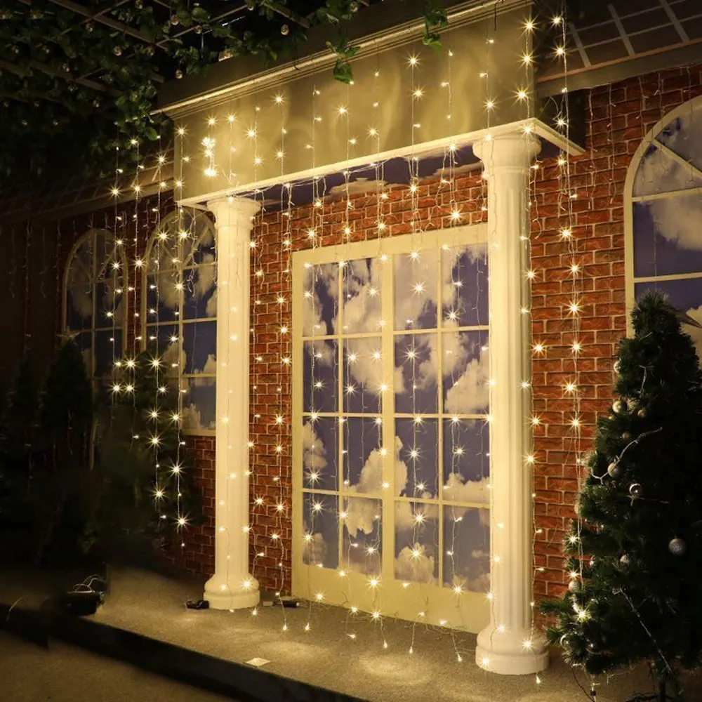 Солнечная завеса светодиодная Водонепроницаемая наружная гирлянда 6 м 3