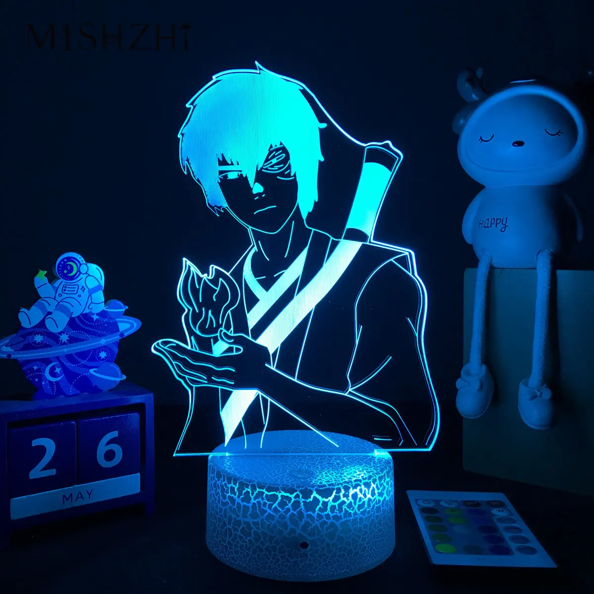 

Anime Avatar The Last Airbender 3D LED Lamp Aang Zuko Iroh Toph Beifong Suki Figure Nightlight for Kids Child Bedroom Decor
