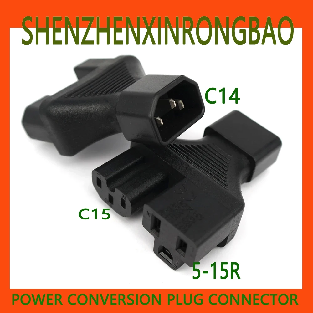 Адаптер питания переменного тока IEC320 C14-Double IEC320 C13/C15/Nema 5-15R