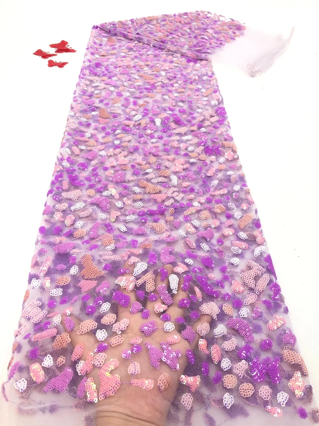 

Onion Colour French Lace Fabrics 2020 African Net Lace Fabric Hot Sale French Net Lace Fabric for Women Wedding Dress