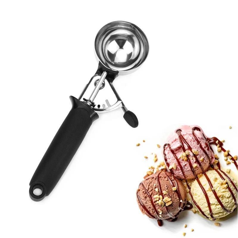 

Kitchen Ice Cream Mash Potato Ball Scoop Stainless Steel Fruit Ice Ball Spoon Ice Cream Ball Scoop Kitchen Ice Cream Home Cake