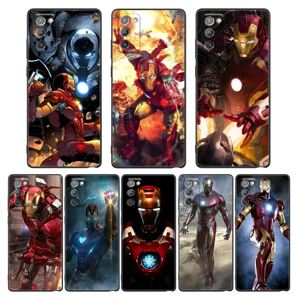 

Case For Samsung NOTE 20 10 9 Ultra Lite M32 M31 M30 M30S 5G 2018 J8 J6 Pro Plus Prime Case Capa Funda Marvel Avengers Lron Man