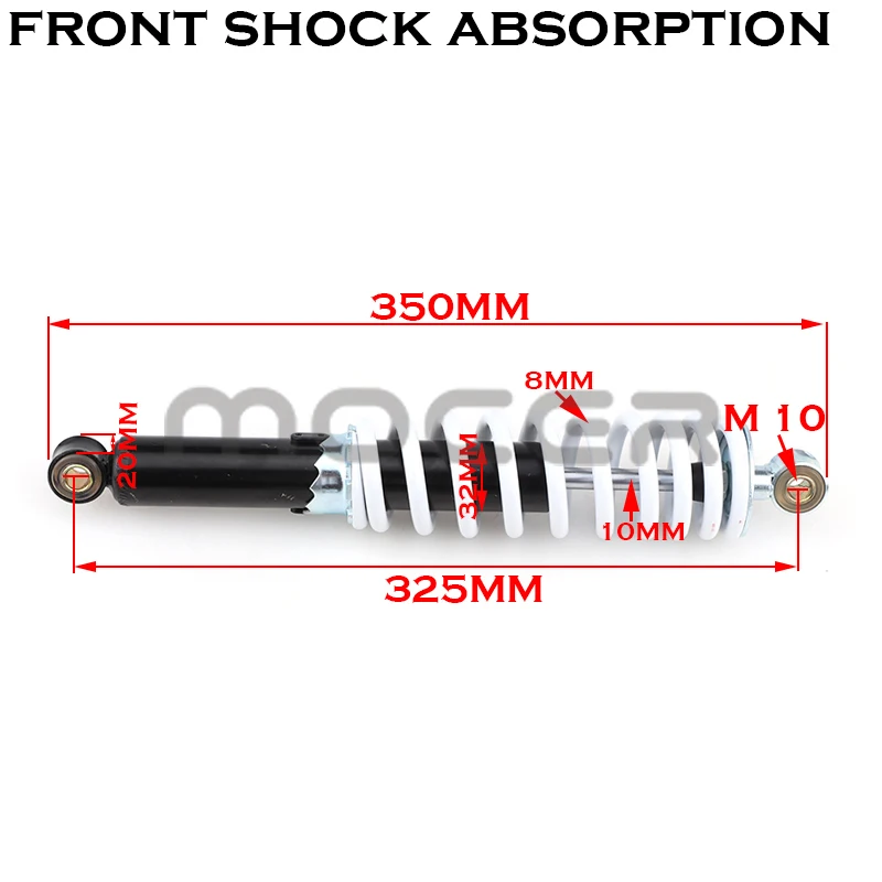 285 мм 305 325 передняя и задняя подвеска амортизатор подходит для ChinaATV Quad Bike Go Cart