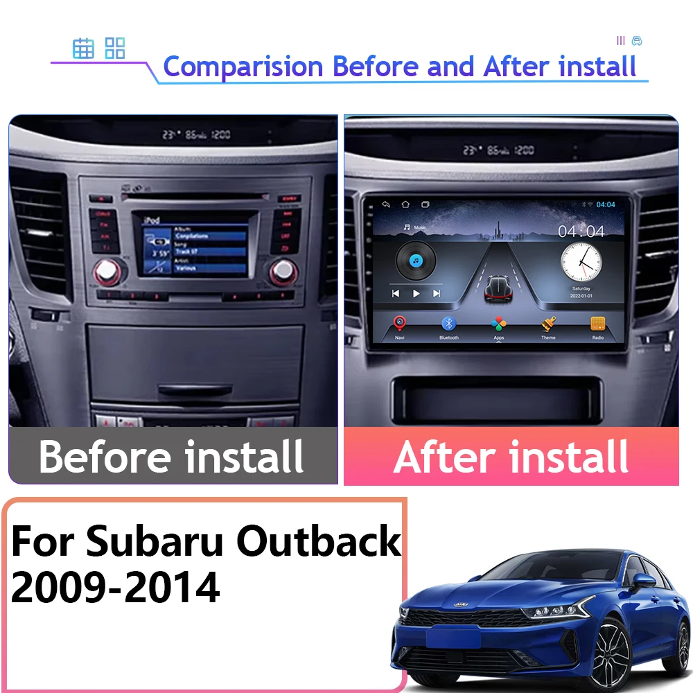 7862 ЦП Android для Subaru Outback 2009-2014 LHD Автомобильный мультимедийный плеер стерео