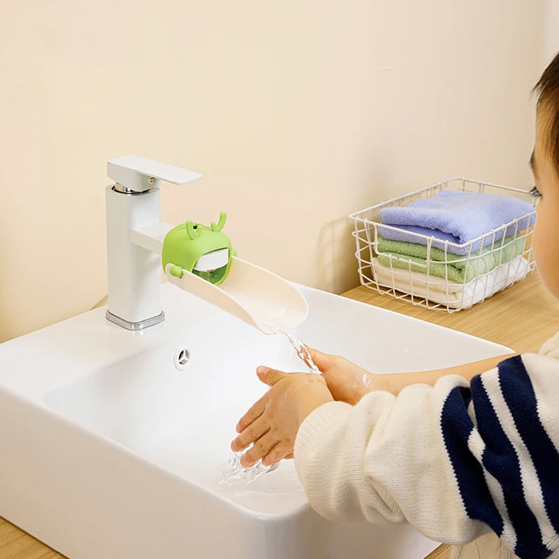 Детский удлинитель для смесителя с кроликом ванной комнаты экономия воды