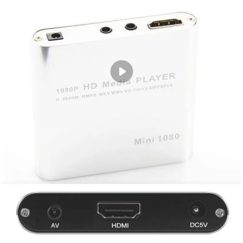 Внешний USB-плеер HD 1080P с поддержкой SDMMC карт и USB-накопителей, воспроизведение видео MKVAVI, HDMI-совместимый медиаплеер, ИК-пульт, Blu-ray плеер (art.: 3920db67913ae) - 3920db67913ae
