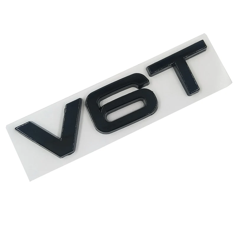 

Стайлинг автомобиля 3D Металл V6T V8T V6 V8 T Эмблема бокового кузова на крыле Хвост багажника Значок на крыло Наклейка для Audi A4 A3 A5 A6 A1 Q3 Q5 Q7