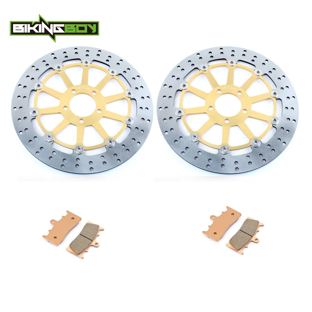 Передние тормозные диски BIKINGBOY роторные + колодки Ninja ZX9R 96 97 ZX7R 96-03 ZX12R 00-03 01 средний