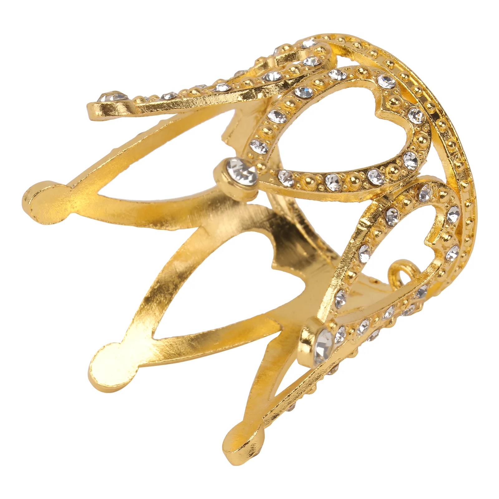 

Cake Topper Glitter Rhinestone Cake Ornament Party Cake Topper for Cake Decor ( Golden )