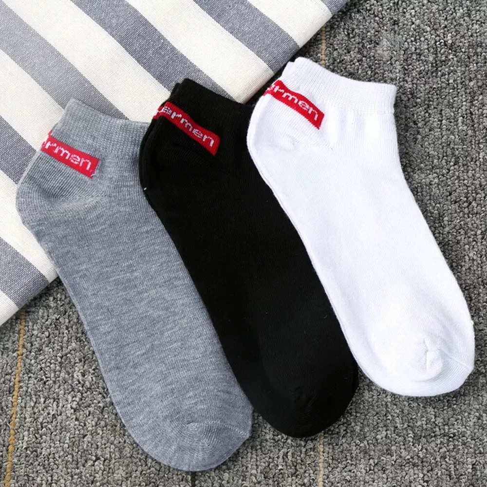 

New in Unisex Summer Cotton Man Short Socks Fashion Breathable Man Boat Socks Comfortable Casual Socks Male White Black 2022 New