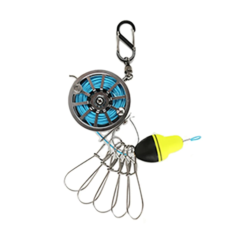 

ILURE Fishing Line With 8 Stainless Steel Snap Reels And Float Fishing Tools For Fishing/Lce Fishing/Fly Fishing