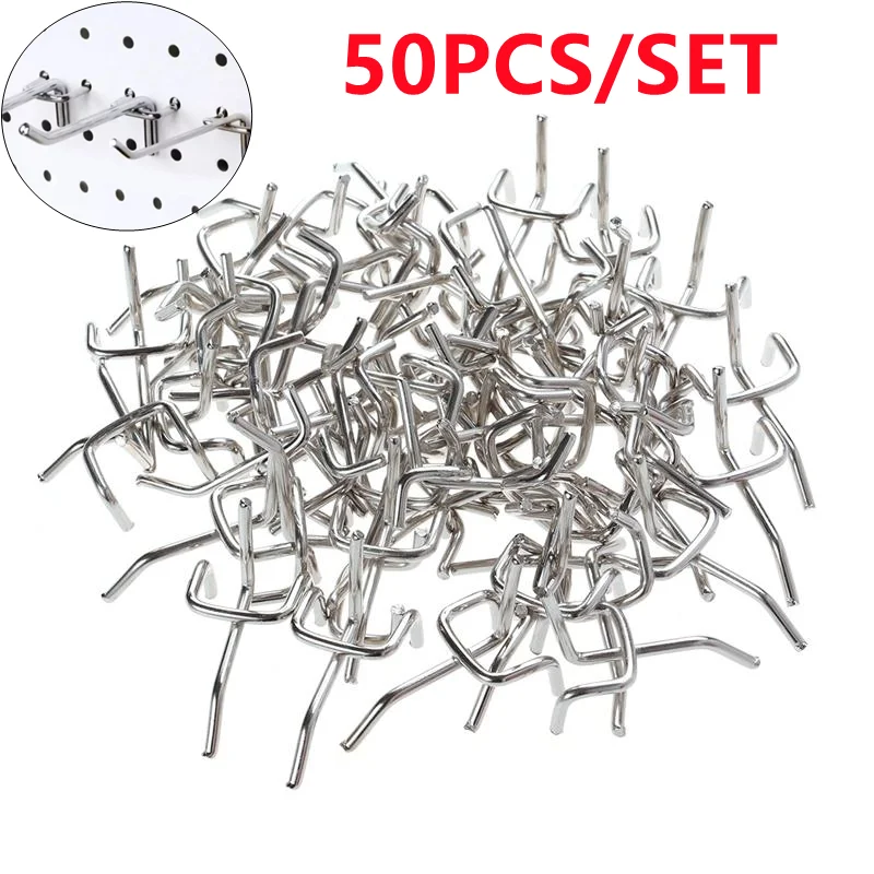 

50 шт., стальные крючки для подвешивания инструментов, 4 размера