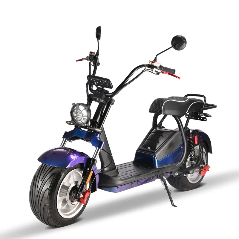 

New Adult Two Wheel Electric Scooter 1500w60v12ah Citycoco Electric Bicycle