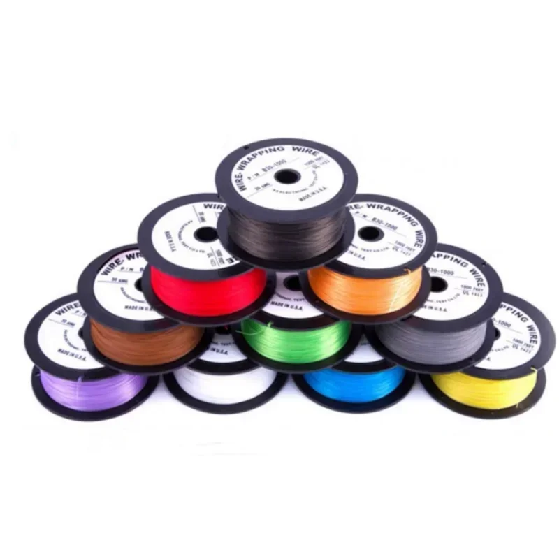5/10 м UL1423 PTFE микротонкий провод одножильный посеребренный медный 38/36/34/30/28/26/24AWG
