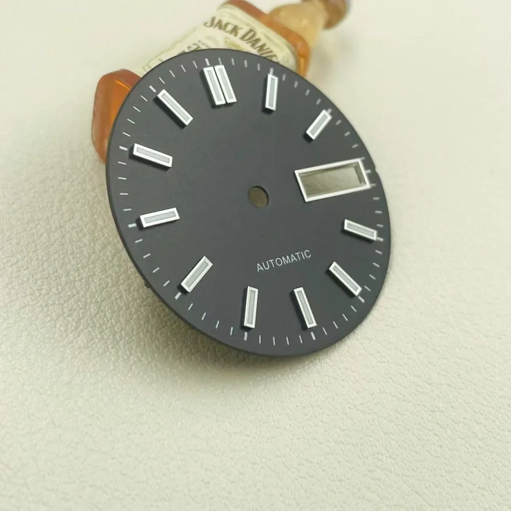 New NH36 dial 28.5mm mechanical watch 4R36 abalone turtle king deep diving surface c3 strong green luminous watch accessories