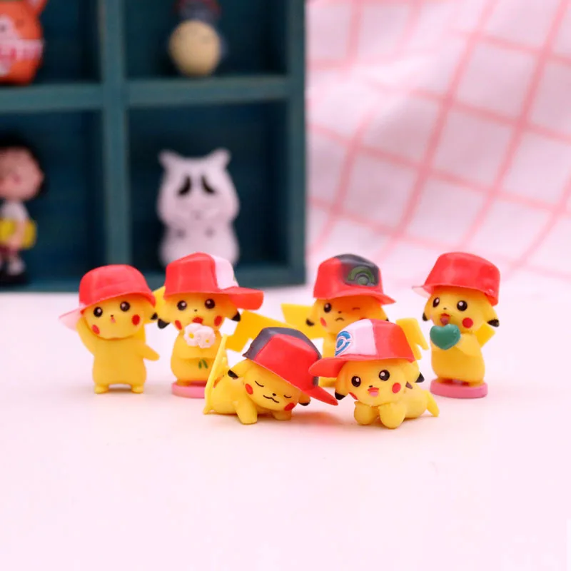

Pokemon Figures New Pikachu Hand Blind Box with Baseball Hat Pocket Monster Kids Toys Baby Gift TAKARA TOMY Pokemon Original