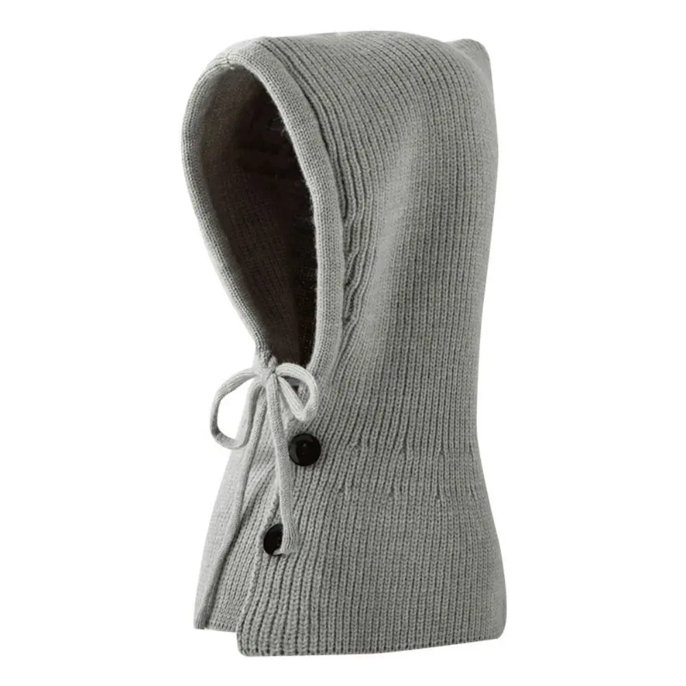 

Хлопковый вязаный пуловер, шапка, зимняя ветрозащитная уличная Балаклава, шапка, теплый шарф, равномерный воротник, Женский комплект