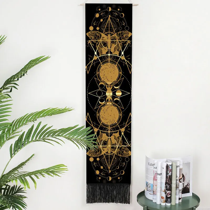 

Indian Mandala Butterfly Tapestry Wall Hanging With Tassel Bohemian Hippie Moon Phase Tapestries Backdrop Home Decor For Bedroom