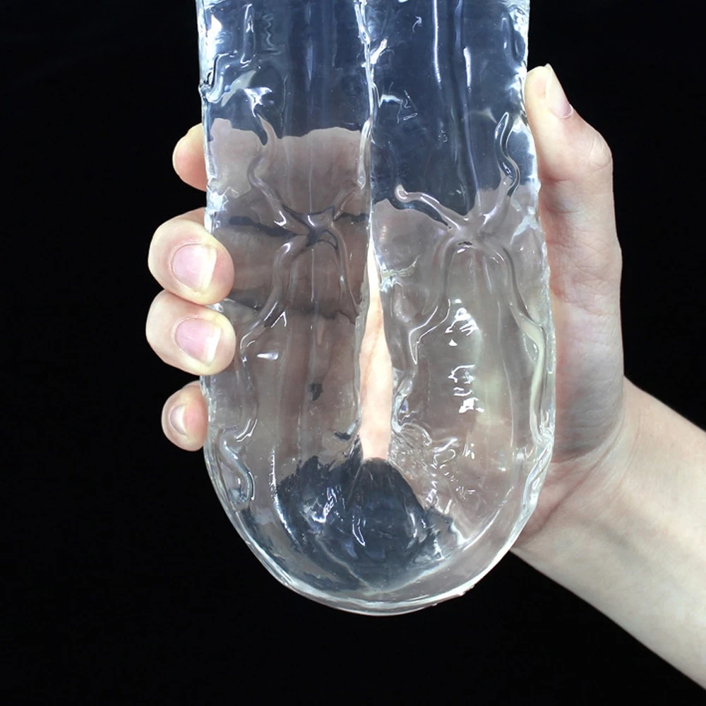 Мягкий большой анальный фаллоимитатор двойной длинный пенис Анальная пробка для