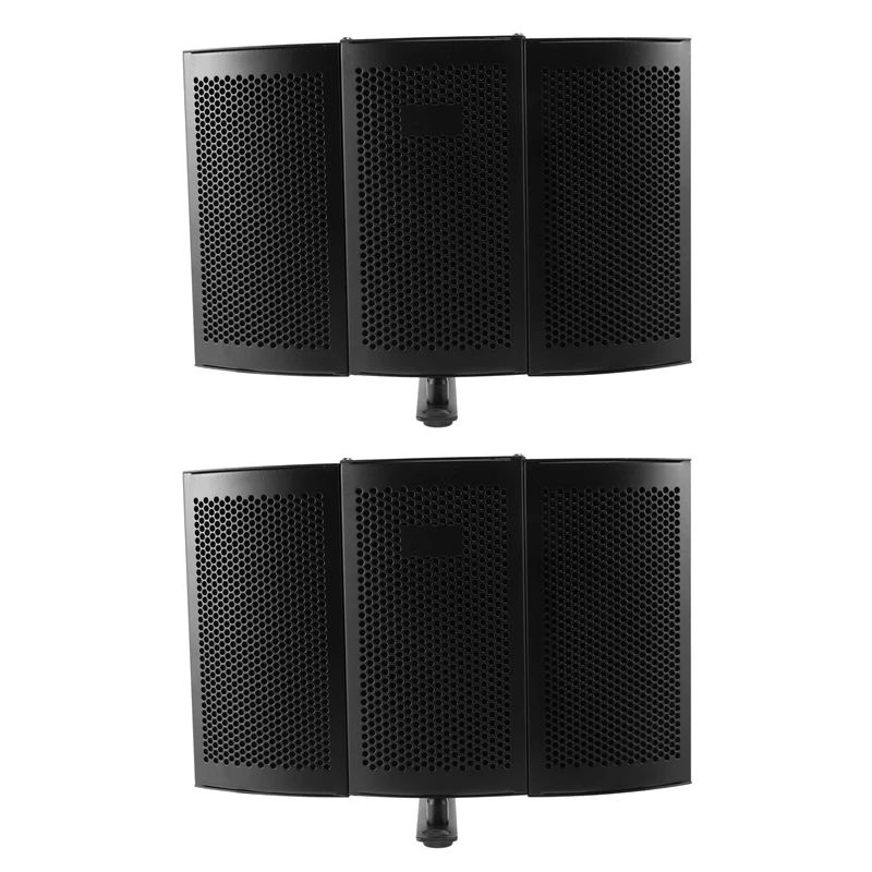 

2X Folding Studio Microphone Isolation Shield Recording Sound Absorber Foam Panel
