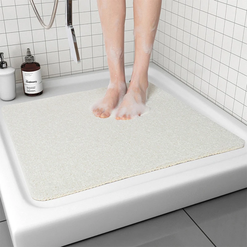 

Bathroom Non-slip Mat, Mildew Proof Waterproof, Soft Massage Home Decoration Carpet, Quick Drying Shower Room Rug semicircular