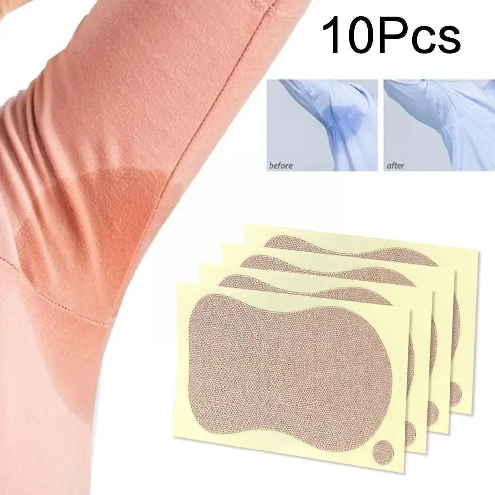 

10pcs Sweat-absorbent And Deodorant Patch For Underarms Soles Armpit Sweat Absorbent Pad Anti Perspiration Foot Sticker Pat Z9a3