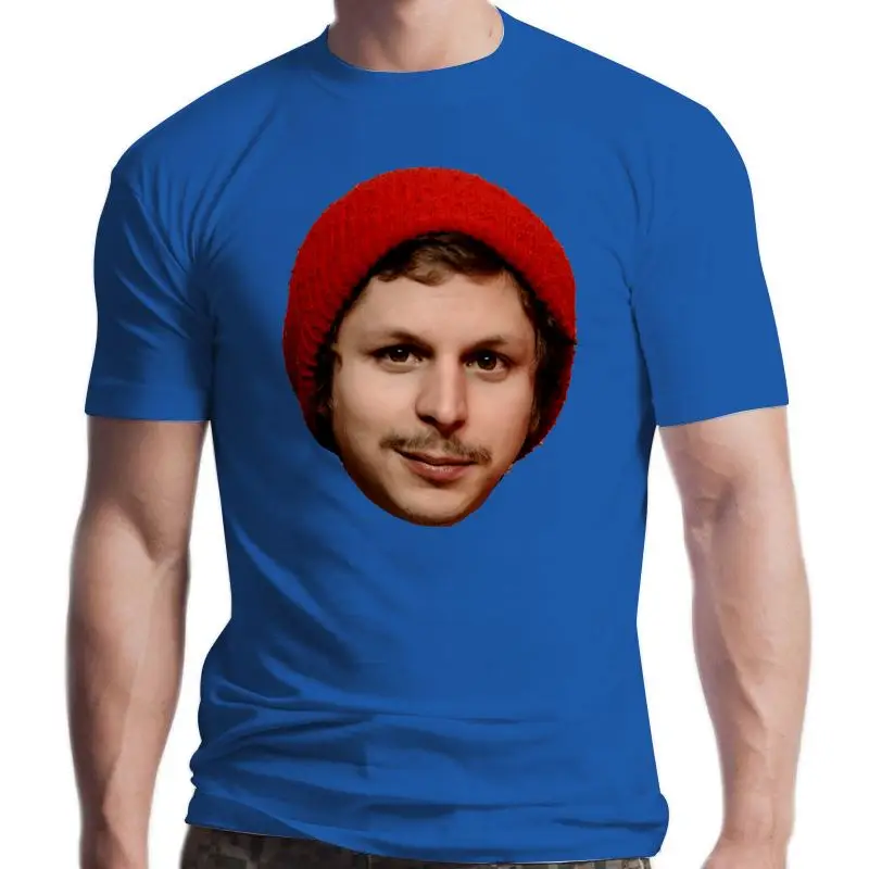 

Baru Michael Cera-In Beanie T Shirt Wajah Michael Cera Beanie Besar