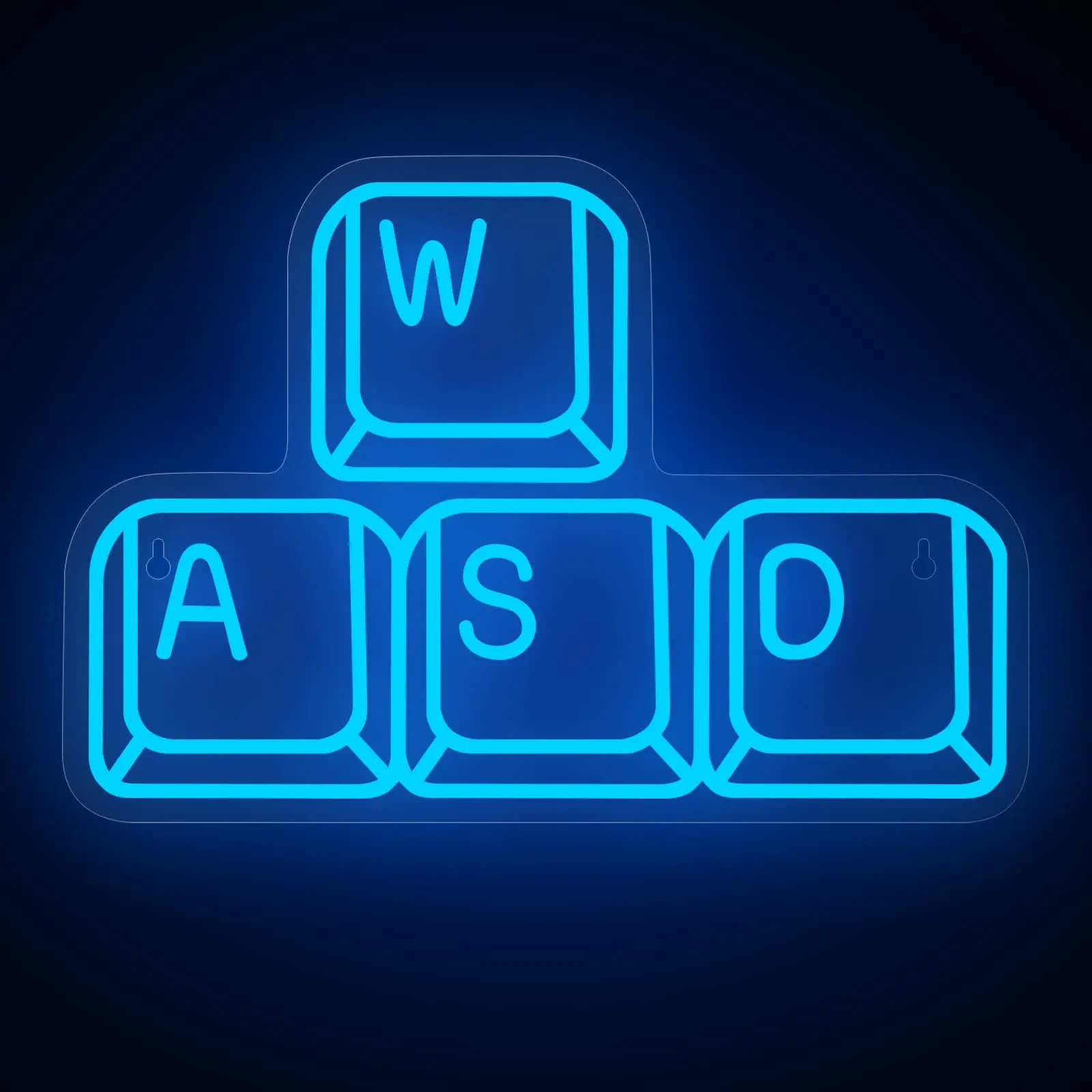 

Game Room Large Neon Signs WASD Neon Sign Blue Keyboard Neon LightsLED ,USB Neon Lights for Game Zone Party Decor Bedroom