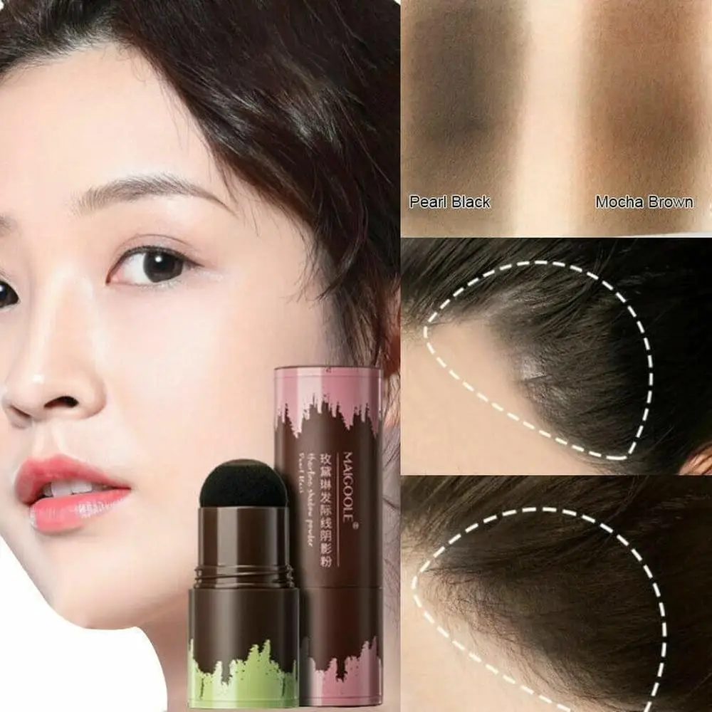 

Hairline Powder Forehead Shadow Powder Instantly Hair Root Cover Up Waterproof Natural Long Lasting Black Brown Hair Line Cover