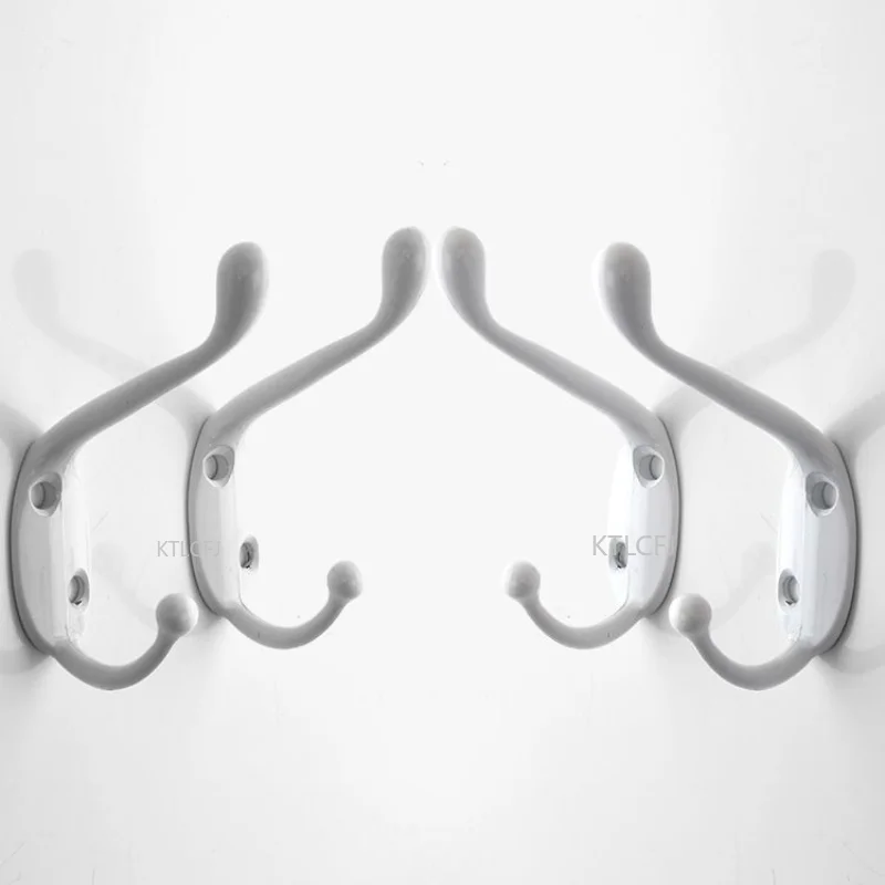 

1pcs Robe Key Bag Coat Kitchen Bathroom Metal Hook Double Hangers Ball End Wall Mounted Hat Towel Mask