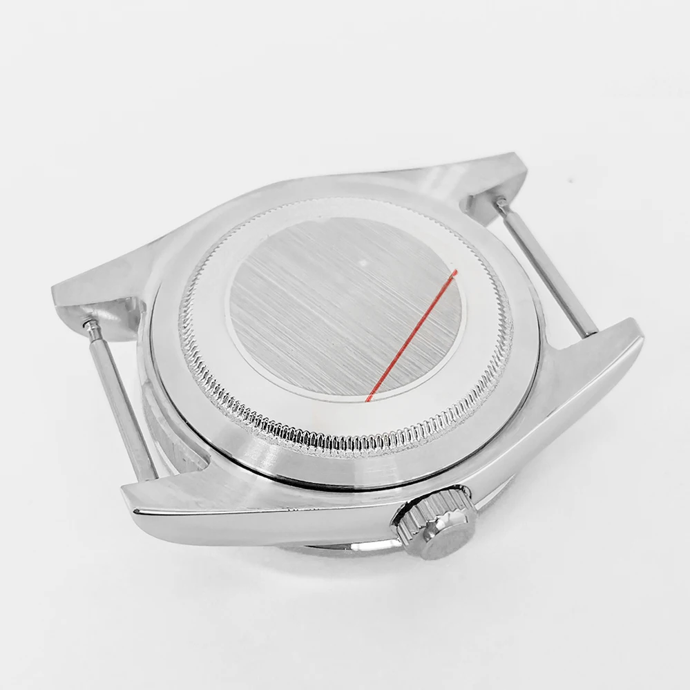 Modified Watch Accessories 39mm Watch Case   Fine Steel Belt Brick Case Sapphire Glass Can Hold NH35/36 Movement