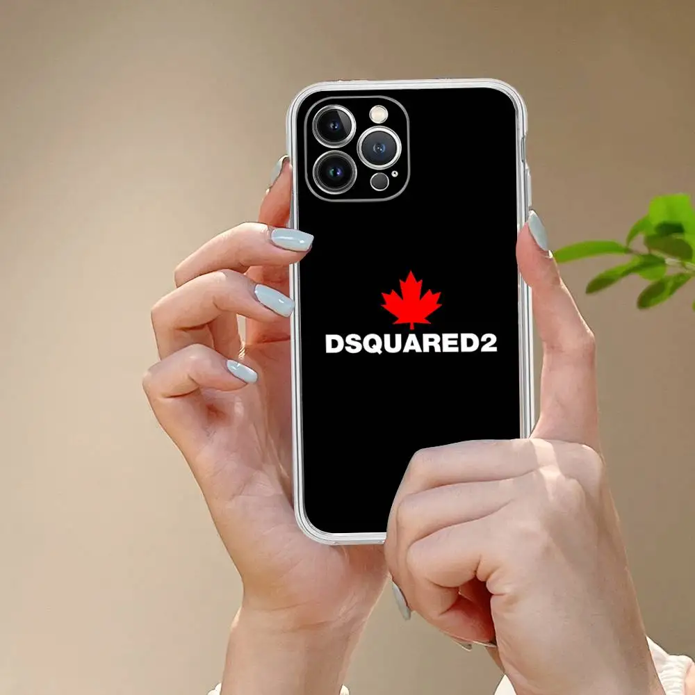 Фото Модный прозрачный чехол D-D-DsQuared2 для iPhone 17 Air 16 Pro Max 15 14 13 12 11 Plus, противоударный №2
