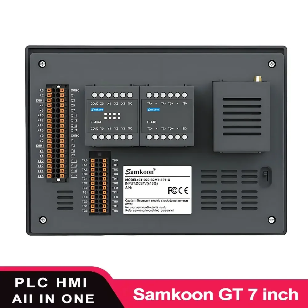 

Samkoon HMI с ПЛК GT 070 7-дюймовый ПЛК HMI «все в одном» Встроенный ПЛК GT-070-32MT-8PT-G GT-070-32MT-8TC GT-070-30MR-G