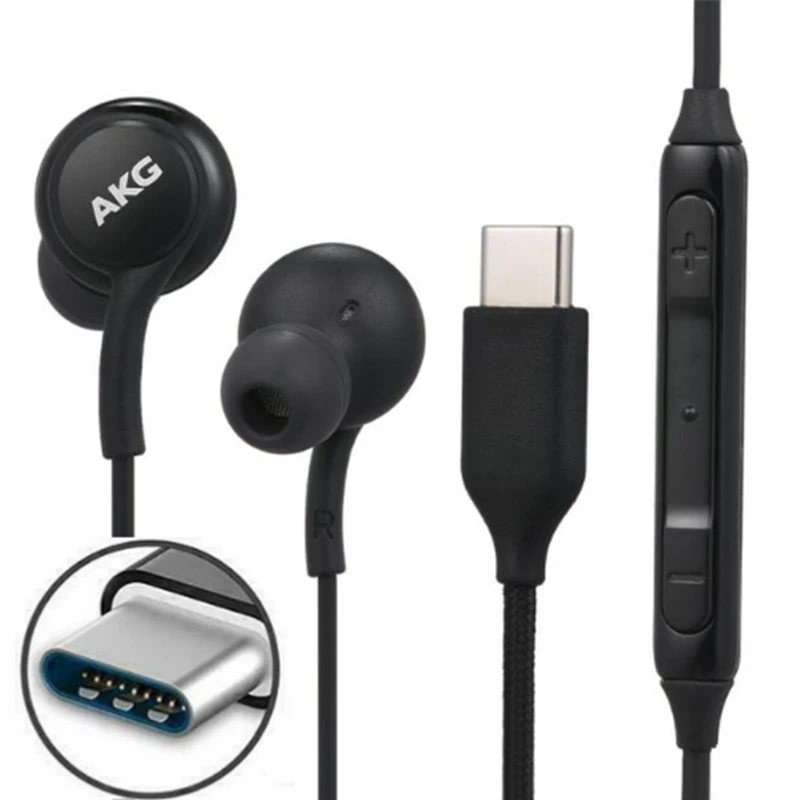 

Type C Earphone For SAMSUNG AKG USB Headphones For Note 10 20 Plus S20 FE S21 Ultra Earbuds Earphones For Huawei Xiaomi Mobile
