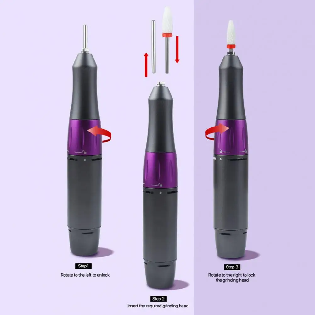 

1 Set Nail Grinding Pen Great Carry Easily Plug-and-Play Manicure Tools Electric Nail Grinder Nail Grind Machine