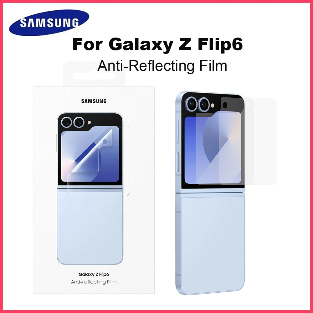 2 шт. оригинальная антиотражающая пленка для Samsung Galaxy Z Flip6 Z Flip6, прозрачная защитная пленка для экрана телефона