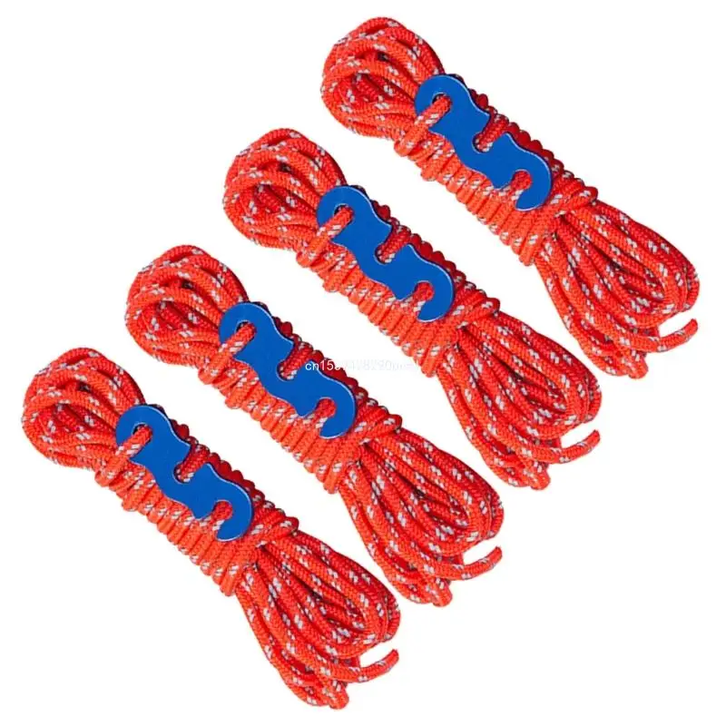 Веревка для растяжки палатки растяжка толщиной 3 мм светоотражающий шнур длиной