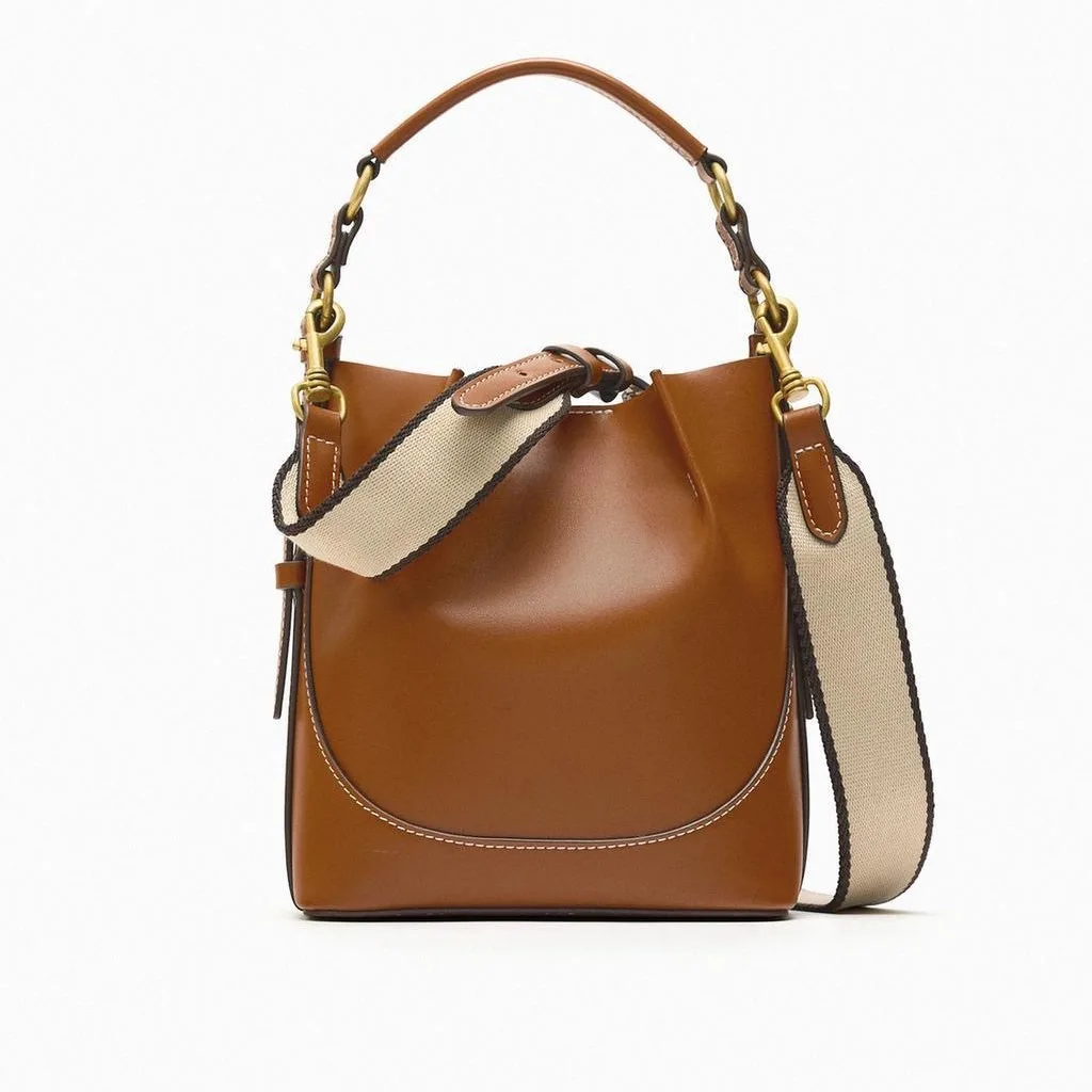 Модная сумка-мешок на широком ремешке Высококачественная сумка плечо маленькие