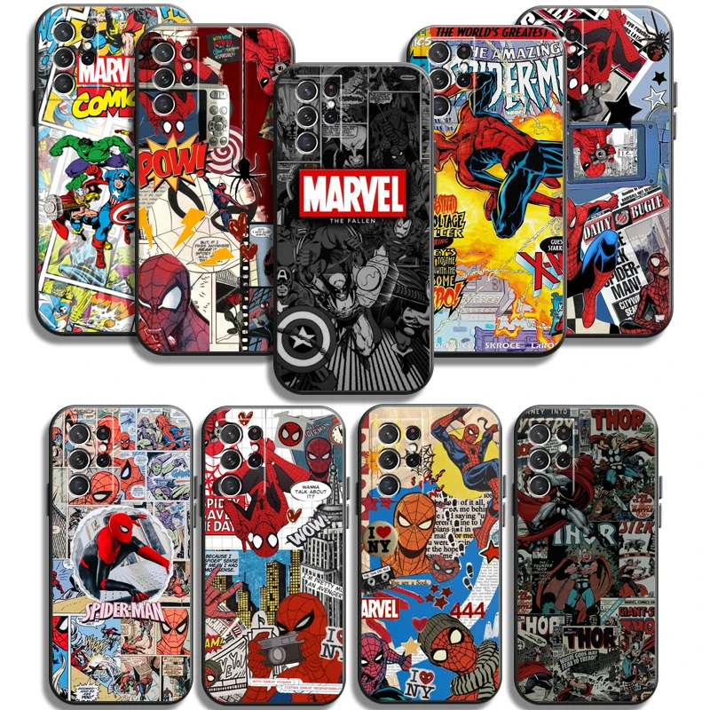 

Marvel Spiderman Iron Man Phone Cases For Samsung Galaxy A51 4G A51 5G A71 4G A71 5G A52 4G A52 5G A72 4G A72 5G Carcasa