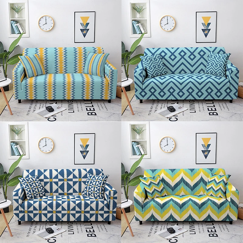

Modern Minimalist Graphic Print Sofa Cover Stretch Antifouling Couch Cover Furniture Chair Cover Sofas for Living Room Bean Bag