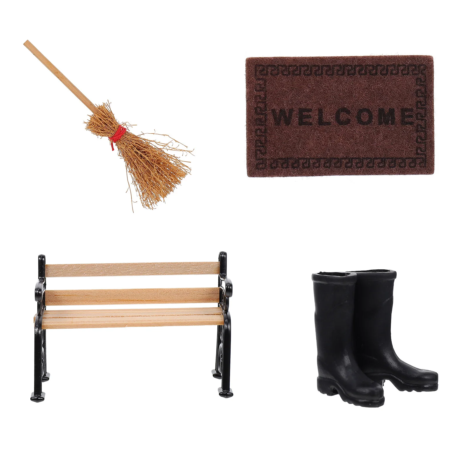 

1 set of Mini Stool Model Mini House Decor Mini Landscape Models Mini Models for Gift