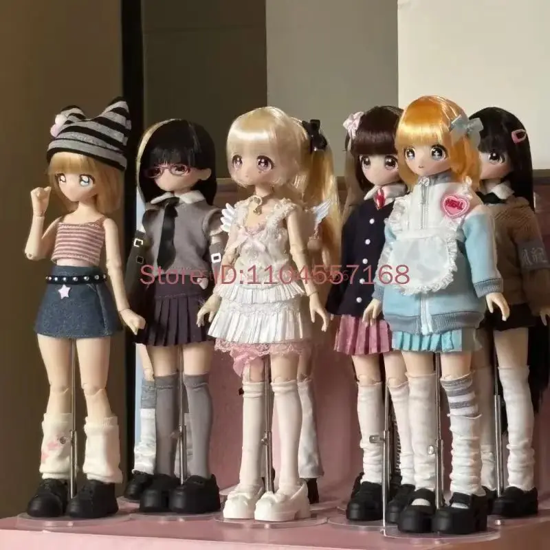 Фото Коллекционная шарнирная кукла BJD в масштабе 1/6, серия Hot Dont Touch My Bangs, в слепой коробке, кавайная аниме-фигурка, модель милого персонажа, игрушка-подарок №5